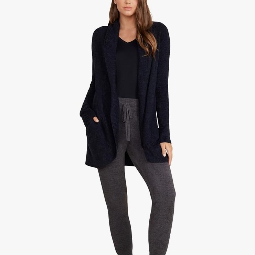 Barefoot Dreams Womens CozyChic Lite Circle CardiCardigan Sweater